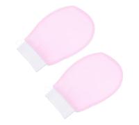 DOITOOL 1 Pair Women Body Exfoliating Gloves Deep Cleansing Bath Gloves Massage Effect Made of Plant Fibres for Shower and Skin Care