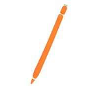 DOITOOL 1 Pc Stylus Case Carrot Pen Adapter Cute Pencil Case Protective Pencil Sticker Cover Pen Nibs Transparent Mini Screen Protector Second Fire Tablet Tablet Grippers Orange Silica Gel