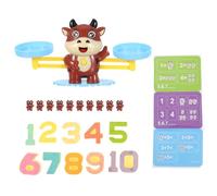 DOITOOL 1 Set Kids Cow Math Toys: Balance Counting Toy Cute Balance Scale - Montessori Number Math Learning Kindergarten Game for Child