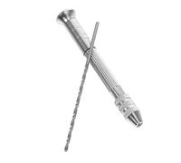 DOITOOL 1 Set Precision Mini Hand Drill Set Metal Pin Vise Drill Bit Kit for Candle Hole Punching Jewelry Making User Friendly Tool for Crafts DIY Projects