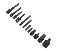 DOITOOL 1 Set Tool Steel Bit Extension Rods Adapter Sleeves for Connection Conversion Durable Lightweight Design Easy Installation for Efficient Work