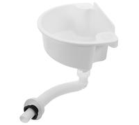 DOITOOL 1 Set Wall Mounted Small Plastic Sink: No Drill Mini Washbasin with Flexible Drain Pipe - Hand Wash Basin with Anti-Odor Drain Pipe for Camper, Balcony, Utility Room