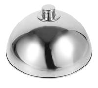 DOITOOL 10-inch Stainless Steel Food Cover Dome with Heavy Duty round Design for Backyard Kitchen and Barbecue, Concentrating Heat Serving Dish Lid to Protect Food and Poultry from Dust