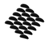DOITOOL 10 Pairs of Black Silicone Eye Glass Nose Pads for Glasses with Non-Slip Function and Soft Material to Reduce Nose Burden, for Sunglasses and Optical Frames