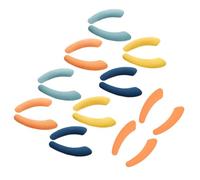 DOITOOL 10 Pairs Warm Toilet Seat Mats Soft Practical Cushions Bathroom Toilet Cushion Supplies for Families Hotels Dormitories Comfortable Non-Slip Random Color