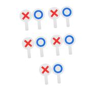 DOITOOL 10 pcs Double Sided Classroom Voting Paddles Handheld Dry Erase Signs for Interactive Teaching Lightweight Sturdy for Student Engagement and Home Education
