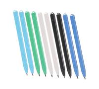 DOITOOL 10 Pcs Lightweight Tablet Stylus Pens with Hanging for Touch Screens Smooth Writing Drawing Stylus for LCD Tablets in Blue Green White Light Blue Black