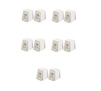 DOITOOL 10 pcs Miniature Desk Calendar Tear Off Daily Planner with Romantic Poetry Series Design Thick Paper Material Clear Printing Compact Desktop Flip Calendar for Home Office Classroom