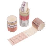 DOITOOL 10 Rolls Pretty Washi Tape for Journaling and Scrapbook Decoration Adhesive Art Craft Masking Tape Portable DIY Diary Ornaments Easy to Tear and Paste Compact Student Stationery