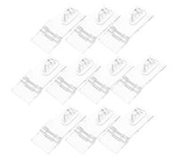 DOITOOL 10 Sets Cabinet Accessory Hasps Snap Fastener Drawer Lock Hasp Buckle Cabinet Buckle Clear Acrylic Door Latch Hinged Latch Transparent