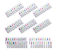 DOITOOL 10 Sets Repositionable Alphabet Index Stickers Pet Tabs for Annotating Books and Documents with Smudge-Free Writing, Efficient Filing Solution, for Class Marking and Document