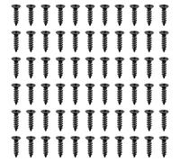 DOITOOL 100 Pcs Black Self Tapping Screws, Multi Purpose Screws, Flathead Screws for Wood, Drywall and Furniture