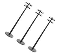 DOITOOL 100 Scale Miniature Telephone Poles Train Set Accessories for Model Railroad Scenery, Realistic Telegraph Poles for Sand Box Decor and Mini Park Landscape