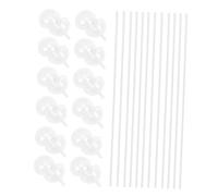 DOITOOL 100 sets Transparent Chocolate Ball Cups Candy Decoration Flower Support Rack for DIY Bouquet Gift Packaging Portable Holders for Round Chocolates Wedding Birthday Easter Party