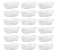 DOITOOL 1000 pcs Loaf Tin Liners Straight Baking Paper, Mini Loaf Tin Cake Liners, Mini Loaf Cake Cases Disposable for Cupcakes Breads Muffins and Candies (7.3 x 3.5 x 2.5 cm/White) (O34JEC515199)