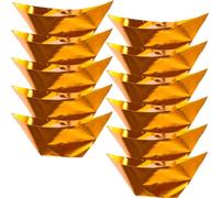 DOITOOL 100pcs Ancestor Paper Worship Ingots Chinese DIY Ingot Paper Golden Color Easy to Fold Convenient to Use for Ghost Festival and Ching Ming Festival