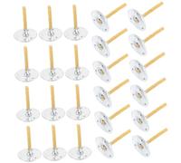 DOITOOL 100pcs Beewax Candle Making Wicks with Metal Base for DIY Candle Crafting, Portable and Compact Braided Wicks Suitable for Lighting and Experiment Use