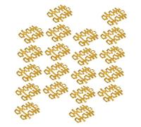 DOITOOL 100pcs Box Happy Word Accessories Candy Wedding Ornament present Decoration Style Xi Character Double-xi Character Decor Double Xi Character Pendant Party Supply Golden Alloy