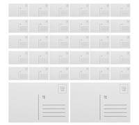DOITOOL 100pcs Bulk White Postcards for Mailing, Blank Correspondence Cards Made of Paper, Resists Bending and Secure Mailing, for Direct Mail and Marketing Efforts, 4x6 Inch Size