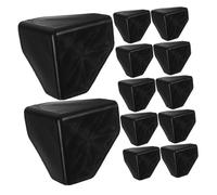 DOITOOL 100pcs Carton Corner Protector Frame Corner Protector Guard for Furniture Packing Black Plastic