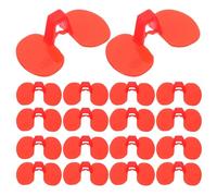 DOITOOL 100pcs Chicken Glasses Anti-pecking Chicken Goggles Abs Red Lens Size M for Hens Poultry Farming and Caged Environments