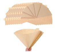 DOITOOL 100Pcs Cone Coffee Filter Paper Single-use Coffee Paper Filters for Home Brewing Tear-Resistant Cones for Cups Easy to Use and Store Suitable for Hand Brewed and Espresso