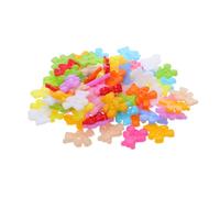 DOITOOL 100pcs Cute Flatback Bear Buttons for Sewing Crafts Colorful Plastic Cartoon Animal Fasteners for DIY Scrapbooking Clothing Decoration Easy to Sew and Craft Decors