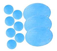 DOITOOL 100pcs Double Hole Round Shell Slices for DIY Wind Chime Parts Coastal Home Decor Charms Natural Glossy Flat Shells for Crafting Curtains Lamps and Art Supplies
