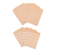 DOITOOL 100pcs Kraft Paper Packaging Bags for Bakery and Takeout, Comfortable to Touch, Easy to Close or Open, for Birthday Party and Holiday Favour or Chocolate Treats