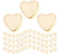 DOITOOL 100pcs Locking Earring Backs Heart Shape Silicone Replacement Earring Stoppers with Smooth Corners and Safety Secure Locking Lightweight Design for Jewelry Making and DIY Use