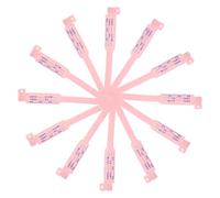 DOITOOL 100pcs Soft Lightweight Id Wristbands for Medical Patient Identification Bands for Hospital Use Comfortable Pink Safety Bands