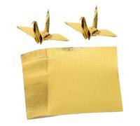 DOITOOL 100pcs Square Glitter Origami Paper for DIY Crafts Single Sided Folding Paper Handmade Gift Material for Creativity and Party Decorations