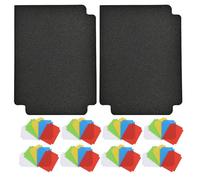 DOITOOL 100pcs Trading Card Dividers Pp Card Separators for Binders Writable Tab Break-Resistant Random Color