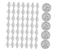 DOITOOL 100pcs Vintage Metal Star Buttons for Jackets Coats British Inspired Five Pointed Design for Sewing Suits Trench Coats Cardigans DIY Crafting Accessories