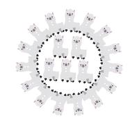 DOITOOL 100pcs Wooden Alpaca Shape Decorative Buttons for Craft Sewing DIY Cartoon Animal Design Natural Wood Easy to Sew for Clothes Scrapbooking and Cardigans