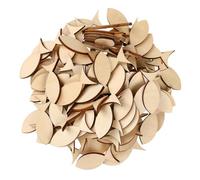DOITOOL 100Pcs Wooden Fish Cutouts DIY Craft Supply Unfinished Rustic Wooden Slices for Painting and Handcrafts Family Creative Art Projects Home Decor