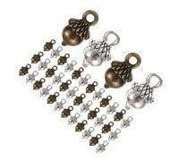 DOITOOL 100Pcs Xmas Acorn Pendant Jewelry Accessories Vintage Alloy DIY Bracelet Charms for Handmade Necklace Decor Great for Craft Lovers and Festivals