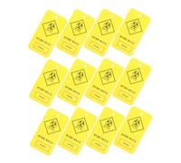 DOITOOL 100pcs Yellow Medical Waste Hanging Tags Multifunctional Identification Labels for Healthcare Facilities Safe Disposal and Easy Use