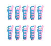 DOITOOL 10pairs Nail Art Toe Separators Manicure Toe Dividers for Pedicure Nail Art Accessories for Gel Manicure Random Color