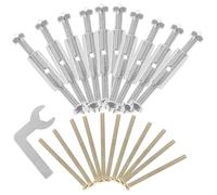 DOITOOL 10Pcs 86Mm Metal Electrical Box Support Rod Repair Tool Kit for Wall Plate Junction Box with Screws Adjustable Back Repair Device for Electrical Outlet Installation