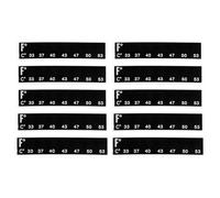 DOITOOL 10pcs Adhesive Temperature Stickers for Brewing Fermentation Tanks Stable LCD Wine Beer Temperature Strips for Home Brewing and Bread Fermentation