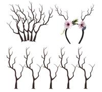 DOITOOL 10pcs Artificial Antler Tree Branches Lightweight Realistic Plastic Resin DIY Craft Christmas Vase Filler Decorations for Home and Holiday