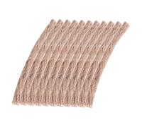 DOITOOL 10pcs Beeswax Jute Rope Fire Starters Waxed Survival Cord Small Fire Starter Pull Cord for Outdoor Camping Barbecue Emergency Use