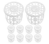 DOITOOL 10pcs Bird Nest Box Plastic Finch Breeding Canary Cage Nesting Material Storage Box for Parrot Bird Cage Hut Breeding Supplies