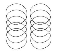 DOITOOL 10pcs Black Rubber Shock Mount Bands for Condenser Microphone, Universal Fit Mic Vibration Elastic Bands Providing Reliable Support for Home Studios and Professional Recording