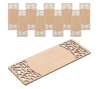 DOITOOL 10pcs Bookmarks for Men: Bamboo DIY Bookmarks Bulk - Plain Blank Bamboo Decorative Book Marks for Reading Crafting DIY Presents