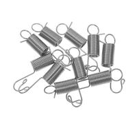 DOITOOL 10pcs Cabin Hook 200mm Galvanized Spring Steel Dual Hook with Stainless Steel Spring Screws for Rust Resistance and Secure Fixation in Outdoor Industrial Use