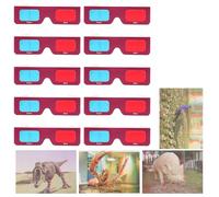 DOITOOL 10pcs Cardboard Glasses Paper Eyeglasses Classic Disposable Eyewear for Dvds Tv Shows Party Favors