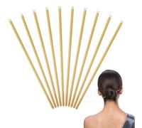 DOITOOL 10pcs Copper Hair Fork Hairpin DIY Hair Accessories Stylish Unique Design with Hole for Women Jewelry Making and Nice Decoration
