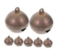 DOITOOL 10pcs Copper Jingle Bells Pet Collar Bell Dog Cat Xmas Craft for Christmas Decoration